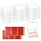 ZWIN 15pcs Press On Nail Packaging Boxes, Press On Nail Storage Box with 48 Pcs Adhesive Double Sided Tape Nail Display Case,Press On Nails Organizer for Nail Business Supplies,Home DIY