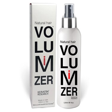 KERATIN RESEARCH Fine Hair Volumizing Spray + Thickener for Women &amp; Men - Instant Natural Lift for Finer Strands, Experts Recommended (120ml)