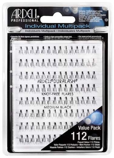 Ardell False Eyelashes Multipack Knot-Free Individuals Medium Black, 1-Pack