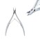 LUCANUS C type Cuticle Cutter Stainless Steel Cuticle Nippers with Hand-Sharpen Blades Cuticle Clippers for Nail Care Pedicure Manicure Nail Tools (Silver)