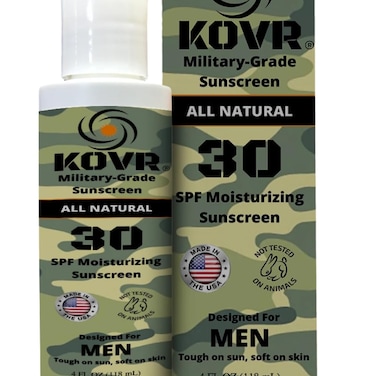 Sunscreen SPF 30 Face &amp; Body Lotion - Reef Safe &amp; Water Resistant Mineral Sunscreen   Broad Spectrum, Moisturizing, Unscented   Military Grade Sunblock for Men (4 fl oz)