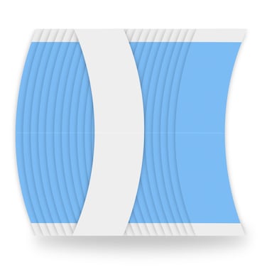 Manria Lace Front Wig Tape Double Sided Wig Tape for Lace Wigs 36 PCS Strong Hold Adhesive Tape Waterproof Lace Tape for Wigs Toupee Hairpiece #Blue 36PCS