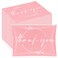 Ireer 100 Pcs Thank You Gift Makeup Bags EVA Clear Cosmetic Bag with Zipper Mini Makeup Thank You Toiletry Cosmetics Bulk Gifts for Women Birthday Daughter Sister(Pink, White)