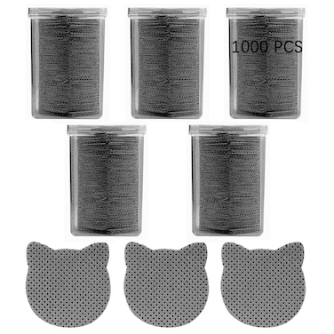 Lint Free Nail Wipes, 1000 PCS Lash Extension Glue Wipes Nail Polish Remover Wipes for Lash Extension Supplies, Soft Lint Free Wipes Glue Cleaning Pads for Gel Nail Polish Remover, Black