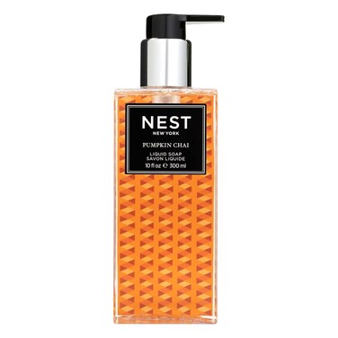 NEST New York Liquid Soap, Pumpkin Chai - 10 fl oz - Cleanses &amp; Nourishes Skin - Approx. 300 Pumps Per Bottle - Gluten Free &amp; Cruelty Free