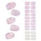 Semi Cured Gel Nail Strips Glossy Gel Nail Stickers Waterproof Semicured Gel Nail Wraps Long Lasting Semi-Cured Gel Strips for Nails Manicure (Crystal Peach Blossom K253)