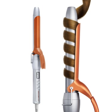 SHEGLAM Curling Iron 1 inch, Long Barrel Curling Iron with LED Display &amp; 5 Temperature Settings, Quick Preheating, Auto Off Suitable for All Hair Types