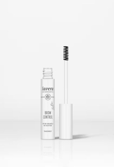 lavera Brow Control - Transparent 01 - Eyebrow Gel with Organic Aloe Vera &amp; Argan Oil for Lang Lasting Results - Fixating Brow Gel - Eye Make Up - PETA Certified - Vegan - Made in Germany - 0.3 Fl Oz