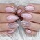 Pink Press on Nails almond Tejecu Nails Fake Nails Short False Nails Glossy Full Cover Nails for Girls 24 PCS set