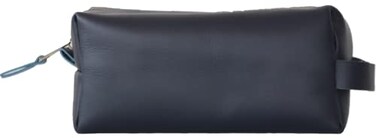 Genuine Leather Toiletry Bag, leather dopp kit for mens travel toiletry bag mens toiletry bag shaving bag cosmetic bag for women mens dopp kit leather toiletry bag for men (Blue)