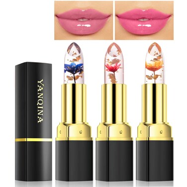 Blue Magic Lipstick, Shimmer Color Changing Lipstick(Blue Changed into Pink), Natural Moisturizing Lip Balm Labiales Magicos Long Lasting Nutritious Lipstick For Women