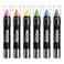 Moon Glow - Blacklight Neon Face Paint Stick / Body Crayon makeup for the Face &amp; Body - Pastel set of 6 colours - Glows brightly under blacklights