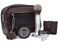 Parker Travel Shave Kit - Includes Dopp Travel Bag, Razor, Shave Brush and Shave Soap