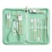 Nail Kit, Manicure Kit, Nail Care Kit For Women, Manicure Pedicure Set, Nail Clippers Toenail Clippers Kit, Professional Manicure Kit Pedicure Kit, Green Travel Case, Set of 12.