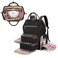 BAFASO Nail Polish Organizer Backpack Holds 56 Bottles and a Nail Lamp, Nail Polish Bag with 2 Removable Pouches and Tools Storage Sections (Patented Design), Black