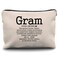 Nogrit Gram Gifts: Grandma's Makeup Bag - Small Cosmetic Purse for Mother's Day, Christmas, or Birthday
