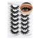 False Eyelashes 5D Fluffy Thick Dramatic Soft Faux Mink Lashes Volume Long Natural Wispy Reusable Makeup Fake Eye Lashes Pack 7 Pairs Happy Heartbeat(No.363)