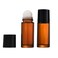 4 Pcs 50ml Glass Essential Oil Roller Bottles Refillable Roll on Bottles Empty Deodorant Bottle Containers Rollerball Bottles for Fragrance Cosmetics