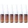 6Pcs Empty Refillable Amber Glass Nasal Spray Bottles Fine Mist Sprayers Travel Packing Containers with Press Spray Head for Saline Colloidal Silver Makeup Water Applications (20ml/0.67oz)