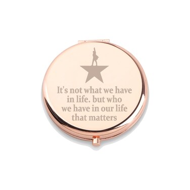 WUSUANED Hamilton Star Makeup Mirror Hamilton Musical Gift Broadway Musical Inspired Mirror Musical Drama Lover Gift Hamilton Fan Gift (Hamilton Star Mirror)