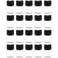 Teensery 20 Pcs 1ML Mini Glass Bottles Clear Essential Oil Vials Empty Cosmetic Sample Containers with Black Lid for Essential Oils, Perfumes, Aromatherapy (1 ML)