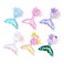 6 PCS Mermaids Hair Clips Elegant Starfish Hair Clips Shell Hair Pins Sparkling Fish Tail Sequins Hair Clips Mermaid Hair Accessories for Women and Girls