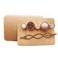 100 Pcs Hair Clip Display Cards Hair Bow Hairpin Packaging Cards Paper Cardboard for Hair Barrettes Accessories Kraft Paper Color