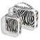 2 Pack Clear Makeup Bag, Zebra Animal Black White Print Car Pouches For Organization Waterproof Travel Toiletry Bags For Women Girl