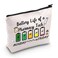 JXGZSO Funny Battery Life of a Pharmacy Tech Humor Makeup Bag Pharmacy Gift Pharmacist Cosmetic Bag (Battery Life Pharmacy T B)