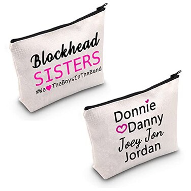 TSOTMO Boy Band Music Zipper Pouch Concert Gift Music Gift Band Fans Makeup Bag Vintage Groupie Inspired By Band Cosmetic Bag(Blockhead)