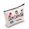 TSOTMO Casino Gamble Zipper Pouch Gift Lucky Casino Bag Gift For Gambler Casino Lover Gift Gambling Gift Slots Gift Dice Poker Chips Cosmetic Bag (Casino)