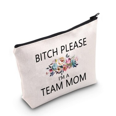 TSOTMO Team Mom Gift Best Team Mom Ever Cosmetic Bag Gift For Women Team Leader Appreciation Gift Thank Gift Team Mom Survival Kit Bag (Team Mom)