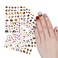 WIRESTER 8 Sheets of Nail Art Stickers Decals, Self-Adhesive Nail Decals for Women Kids Girls Nails Decorations - Forest (Cute Animal, Giraffe, Lion, Tiger, Wolf, Fox, Monkey, Hippo, Panda, Zebra)
