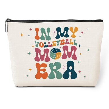 Volleyball Mom Cosmetic Bag in My Mom Era Travel Makeup Bag Mom Gifts Mother Gifts Volleyball Stuff Organizer Bag Volleyball Gifts for Mom Mam Mother Mommy Mama Women Female Mothers Day Birthday