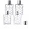 4 Pcs 50ml/1.7oz Glass Perfume Bottle Empty Fine Mist Atomizer Refillable Travel Perfume Spray Bottles Essential Oil Fragrance Dispenser Bottle Container