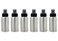 AKOAK 6 Pcs 1 Oz Aluminum Fine Mist Spray Bottles with Black Pump Spray Cap,Great for Cleaning, Travel, Perfume
