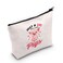 LEVLO Funny Pig Cosmetic Make up Bag Animal Lover Gift Just A Girl Who Loves Pigs Makeup Zipper Pouch Bag Pigs Lover Gift (Loves Pigs Bag)