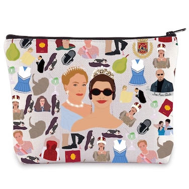 LEVLO Mia Thermopolis Cosmetic Makeup Bag Queen Clarisse Renaldi Fans Gift Princess Movie Toiletry Bag Mia Thermopolis Merchandise (Princess Bag)