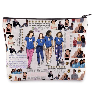 LEVLO Ginny &amp; Georgia Cosmetic Makeup Bag Ginny &amp; Georgia Fans Gift Georgia Sister Zipper Pouch Bag Georgia Miller TV Show Merchandise (MANG Bag)