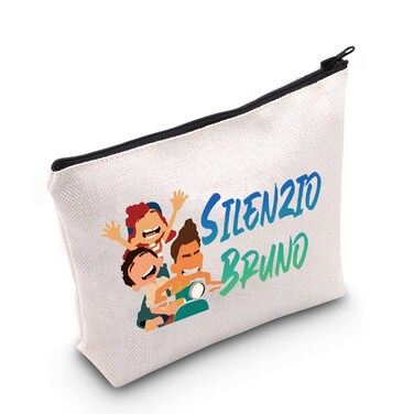 LEVLO Luca Cosmetic Bag Luca Fans Gift Silenzio Bruno Makeup Zipper Pouch Bag (Silenzio Bruno)