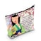 LEVLO Cartoon Princess Cosmetic Make Up Bag Fairy Tale Lover Gift You Are Braver Stronger Smarter Than You Think Mulan Makeup Zipper Pouch Bag (Always HML)