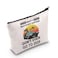 LEVLO Marty Car Cosmetic Bag Vintage Retro Car Gift Marty Whatever Happens Don't Ever Go To 2020 Makeup Zipper Pouch Bag For Friend Family