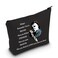 LEVLO Michael Myers Cosmetic Make Up Bag Horror Movie Fans Gift You'Re Braver Stronger Smarter Than You Think Makeup Zipper Pouch Bag For Friend Family