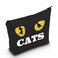 LEVLO Broadway Cat Cosmetic Make Up Bag Musical Theatre Fans Gift Cat Makeup Zipper Pouch Bag For Friend Family