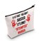 LEVLO Serial Killer Cosmetic Make Up Bag Crime Show Fans Gift It's Only Attempted Murder Makeup Zipper Pouch Bag For Friend Family (Attempted Murder)