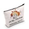 LEVLO Mrs. Peacock Cosmetic Make Up Bag Eileen Brennan Quote Gift 0h My This Soup Delicious Isn't It Makeup Zipper Pouch Bag For Movie Fans (Mrs. Peacock)