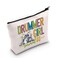 LEVLO Drummer Girl Cosmetic Make Up Bag Drum Player Gift Drummer Girl Survival Kit Makeup Zipper Pouch Bag (Drummer Girl)
