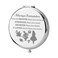 KEYCHIN Princess Pocket Mirror Fairy Tales Gift Always Remember You are Braver Stronger Smarter Than You Think Compact Makeup Mirror for Women Girls Teenagers (A Princess-S)