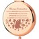 KEYCHIN Princess Pocket Mirror Fairy Tales Gift Always Remember You are Braver Stronger Smarter Than You Think Compact Makeup Mirror for Women Girls Teenagers(A Princess Always-RG)