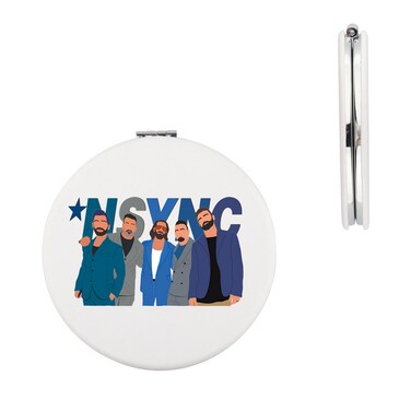 CMNIM Boy Band Music Group Inspired Gift 1995 American Member Travel Makeup Mirror Singers Album Merch for Fans Music Gift (Boy Band Music Group Mirror)